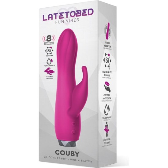 Latetobed Couby Silicone Rabbit Vibe Pink