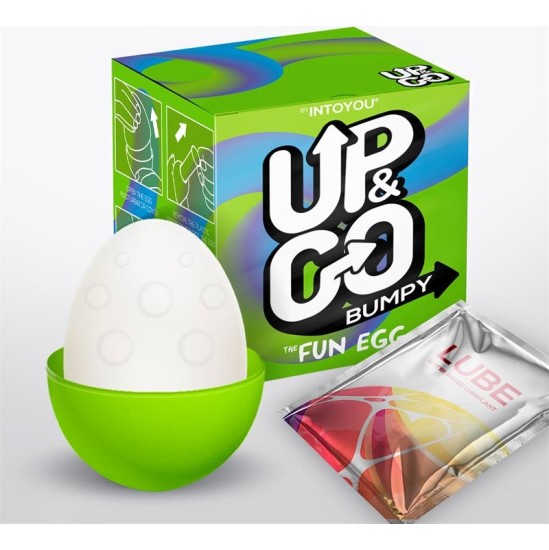 Up&Go Bumpy Masturbator Egg Elastic Green