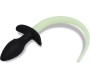 Intoyou Shining Line Glow in the Dark Dog Tail Butt Plug
