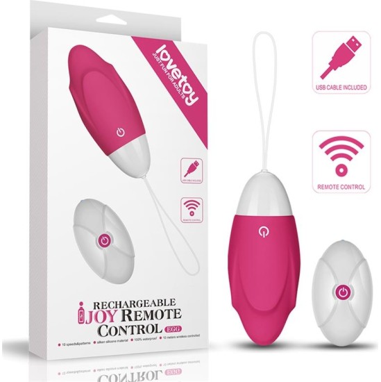Lovetoy Vibrating Egg IJoy Remote Control USB Pink