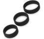 Lovetoy Pack of 3 Penis Ring Power Ring Black