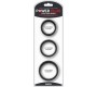 Lovetoy Pack of 3 Penis Ring Power Ring Black