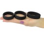 Lovetoy Pack of 3 Penis Ring Power Ring Black