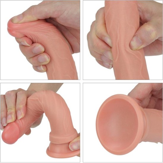 Lovetoy Dildo Nature 7 Liquid Silicone Flesh