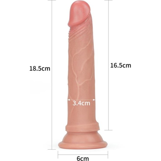 Lovetoy Dildo Nature 7 Liquid Silicone Flesh