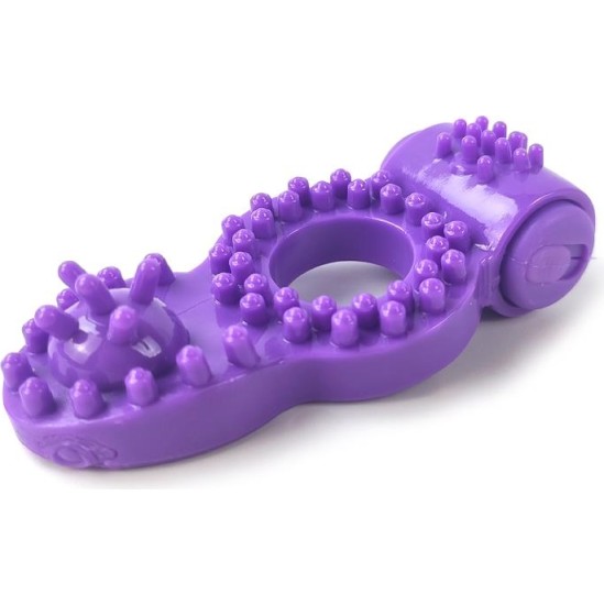 A-Gusto Vibrating Penis Ring Purple