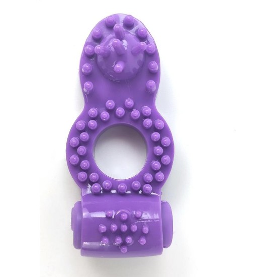 A-Gusto Vibrating Penis Ring Purple