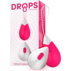 Drops Vibrating Egg Remote Control USB Silicone Pink