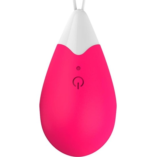 Drops Vibrating Egg Remote Control USB Silicone Pink
