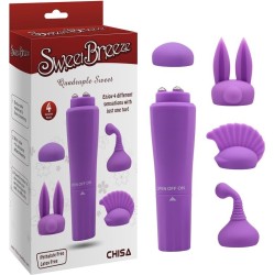 Chisa Stimulator with 4 Heads Sweet Purple