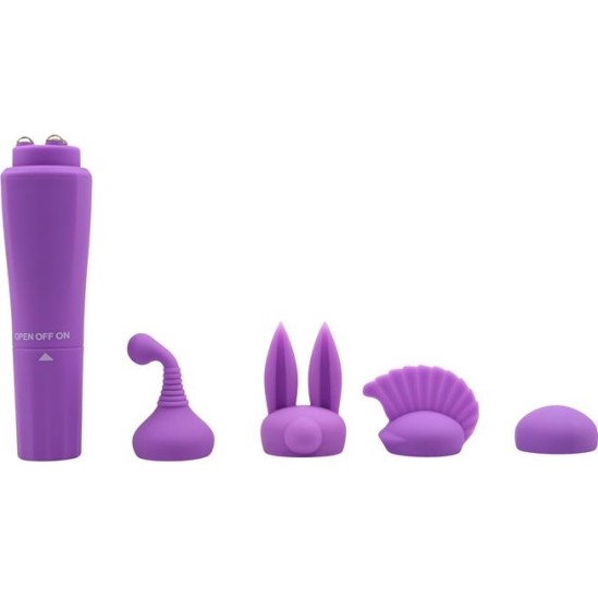 Chisa Stimulator with 4 Heads Sweet Purple