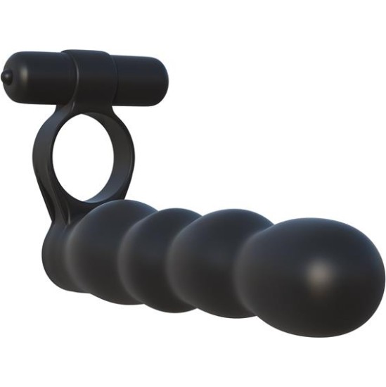 Fantasy C-Ringz Posable Partner Double Penetrator Black
