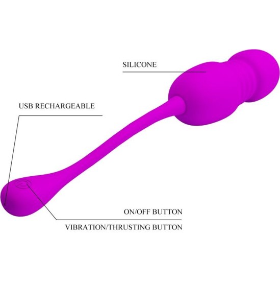 Prettylove Callie Vibrating and Thursting Egg