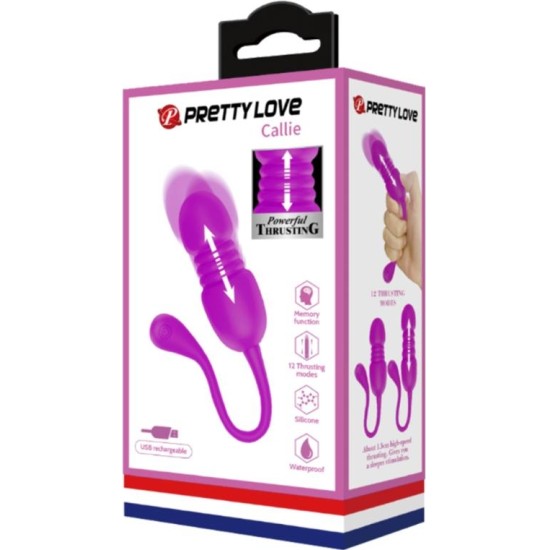 Prettylove Callie Vibrating and Thursting Egg