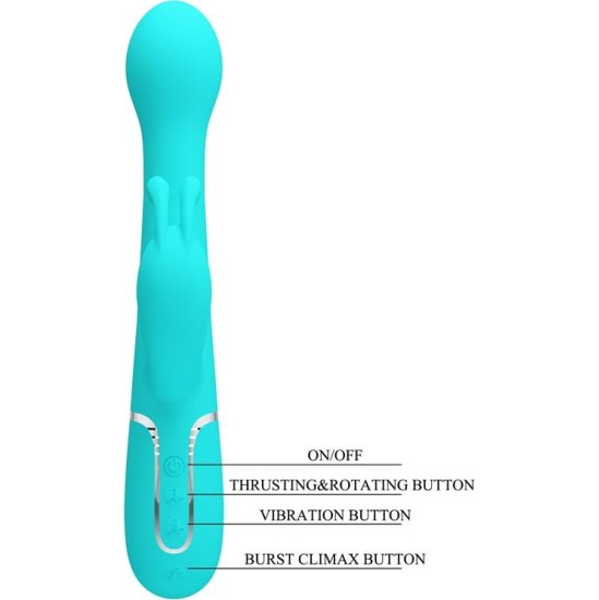 Prettylove Vive with Thrusting and Rotating Beads Dejon Blue