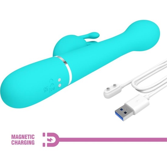 Prettylove Vive with Thrusting and Rotating Beads Dejon Blue