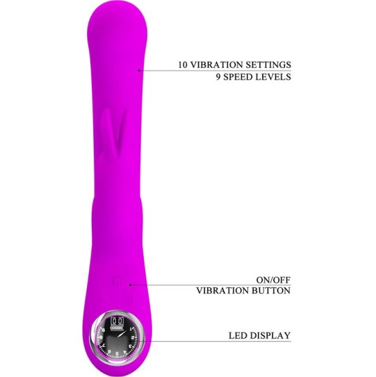 Prettylove Lamar Vibrator G-Spot Rabbit Violet