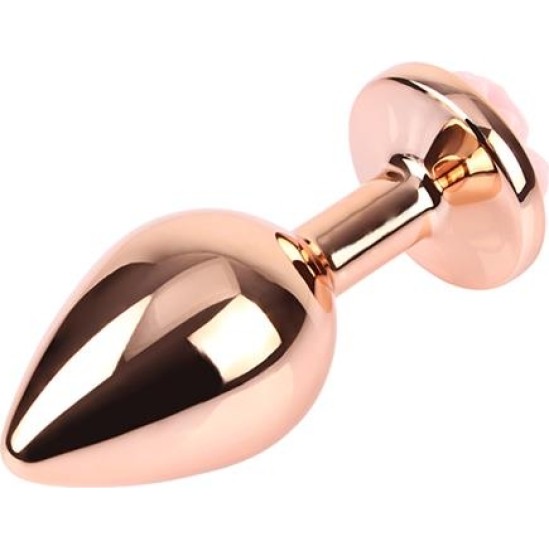 Chisa Anal Plug with Rose Jewel Color Rose Size M