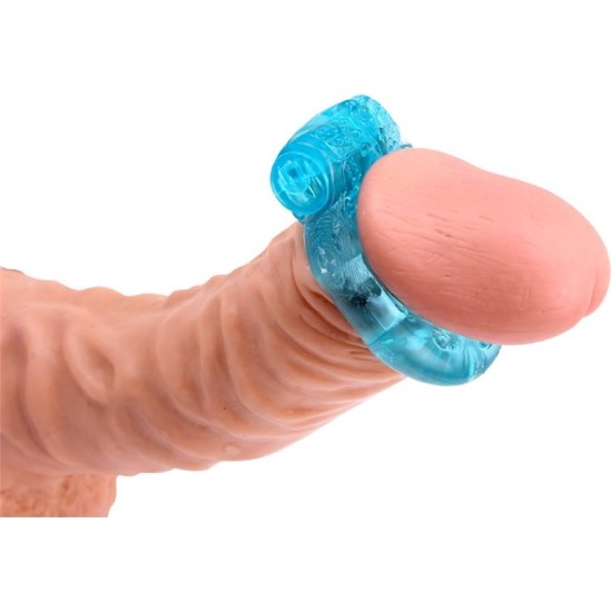 Chisa Vibrating Cock Ring 1.8 cm Blue