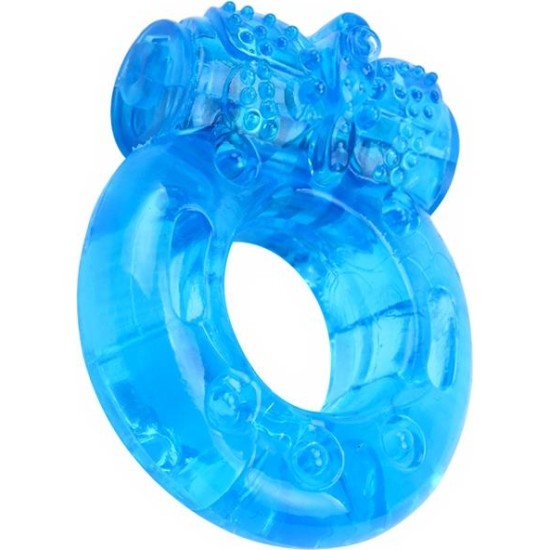 Chisa Vibrating Cock Ring 1.8 cm Blue