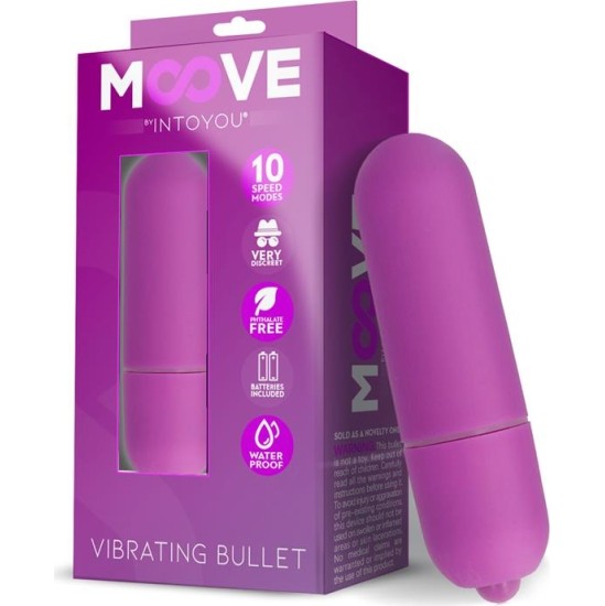 Moove Vibrating Bullet 10 Speeds Purple