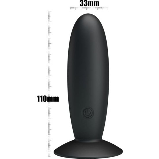 Prettylove Pretty Love Vibrating Butt Plug Anal Black