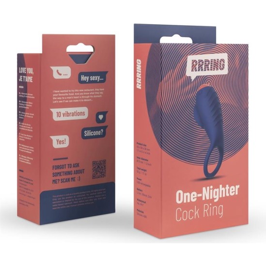 Feelztoys Rring One Nighter Penis Ring with Vibration USB Silicone