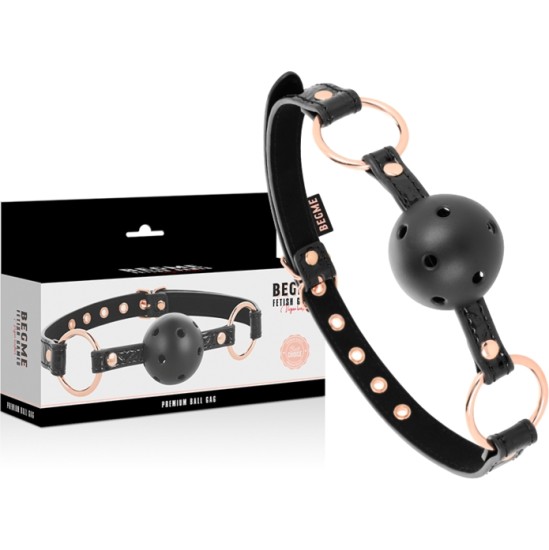 Begme Black Edition BEGME - BLACK EDITION BALL GAG VEGAN LEATHER
