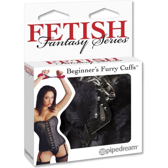 Fetish Fantasy Series FURRY CUFFS BLACK