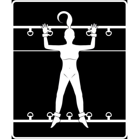 Fetish Submissive Bondage FETISH SUBMISSIVE - LUXURY BED TIES SET WITH NOPRENE LINING