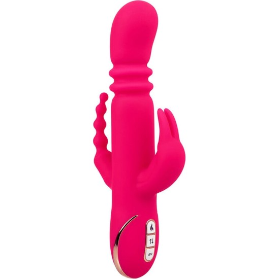 Calexotics JACK FANTASY TRIPLE HEATED VIBRATOR RABBIT PINK