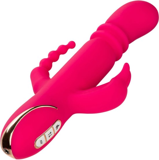 Calexotics JACK FANTASY TRIPLE HEATED VIBRATOR RABBIT PINK