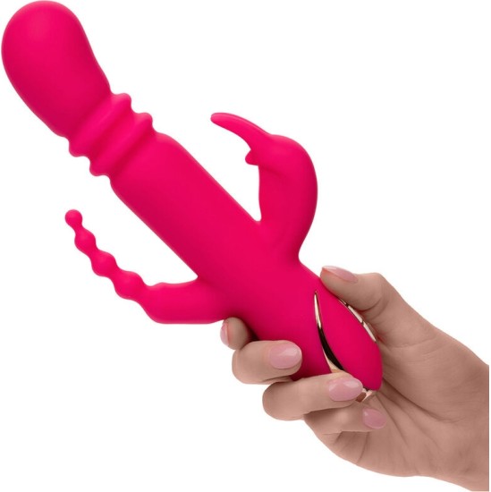 Calexotics JACK FANTASY TRIPLE HEATED VIBRATOR RABBIT PINK