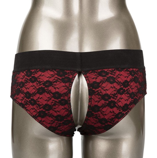 Calexotics SCANDAL SET OF CROTCHLESS PANTIES WITH DILDO SIZE L/XL