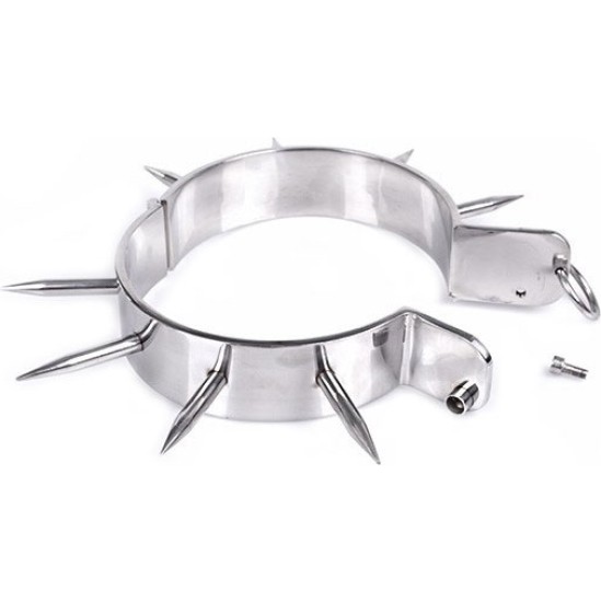 Metal Hard BDSM SLAVE COLLAR WITH POINTS