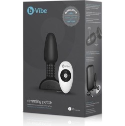 B-Vibe RIMMING REMOTE CONTROL ANAL PLUG PETITE BLACK