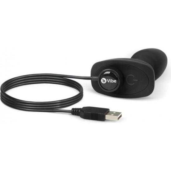 B-Vibe RIMMING REMOTE CONTROL ANAL PLUG PETITE BLACK