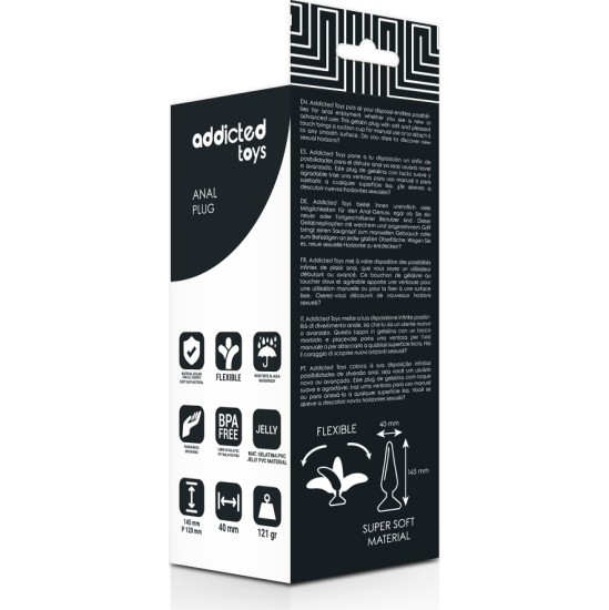 Addicted Toys ANAL PLUG 14.5 CM BLACK