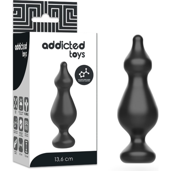 Addicted Toys ANAL SEXUAL PLUG 13.6 CM BLACK