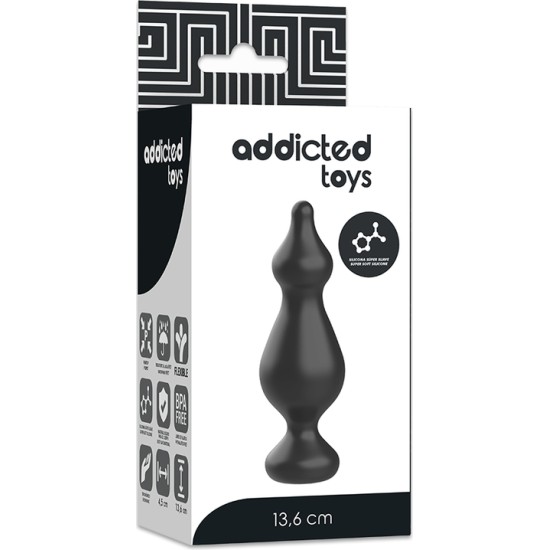 Addicted Toys ANAL SEXUAL PLUG 13.6 CM BLACK