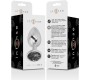 Intense Anal Toys INTENSE - ALUMINUM METAL ANAL PLUG WITH BLACK CRYSTAL SIZE S