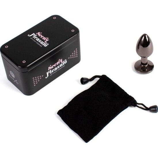 Secretplay Toys SECRETPLAY - GUNMETAL BUTT PLUG SMALL SIZE 7 CM