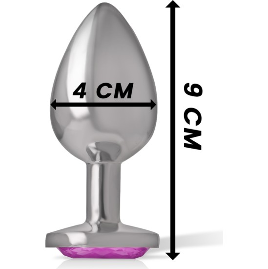 Intense Anal Toys INTENSE - ALUMINUM METAL ANAL PLUG PINK HEART SIZE L