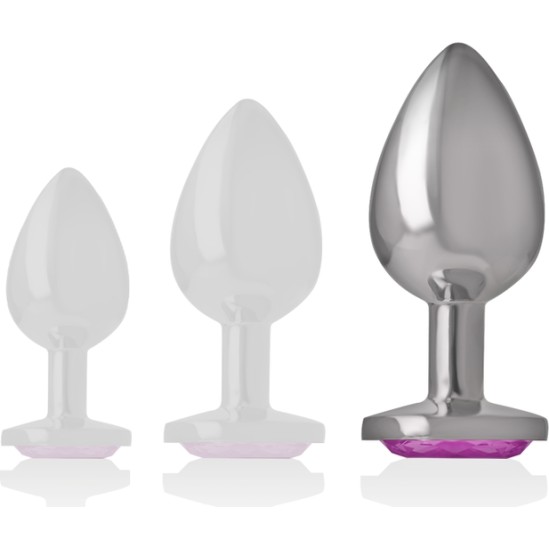 Intense Anal Toys INTENSE - ALUMINUM METAL ANAL PLUG PINK HEART SIZE L