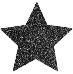 Bijoux Flash Collection BIJOUX - INDISCRETS FLASH BLACK STAR NIPPLE CAPS