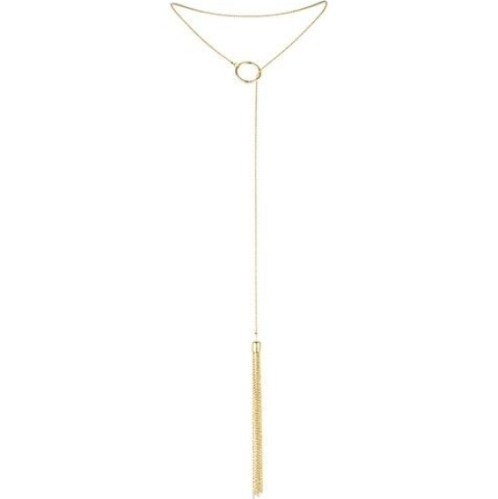 Bijoux Magnifique BIJOUX - MAGNIFIQUE METAL NECKLACE WITH GOLDEN FRINGES