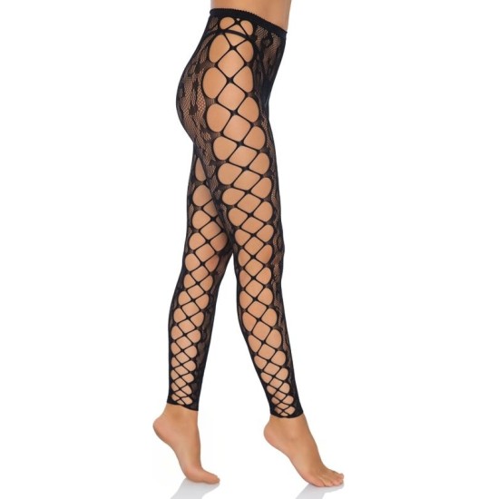 Leg Avenue Hosiery LEG AVENUE - FOOTLESS CROTHLESS TIGHTS ONE SIZE