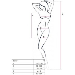 Passion Woman Bodystockings PASSION - WOMAN BS027 BODYSTOCKING RED DRESS STYLE ONE SIZE