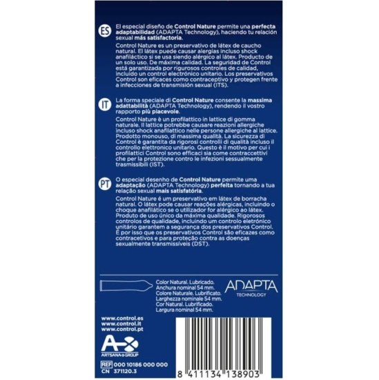 Control Condoms CONTROL - ADAPTA NATURE CONDOMS 12 UNITS