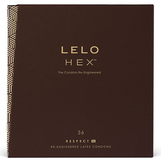 Lelo HEX CONDOMS RESPECT XL 36 PACK